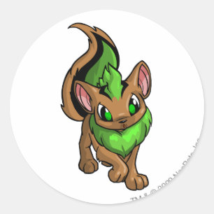 Sticker Rond Vert de Xweetok