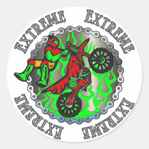 Sticker Rond Vert extrême