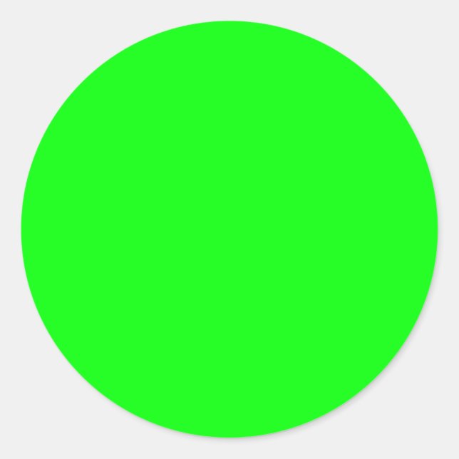 Sticker Rond vert néoné (Devant)