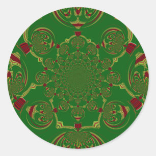 Sticker Rond Vert vintage