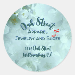 Sticker Rond Vêtements, bijoux et chaussures