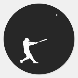 Sticker Rond Vêtements de baseball - Baseball