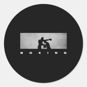 Sticker Rond Vêtements de boxe - Boxe 1 