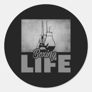 Sticker Rond Vêtements de boxe - Boxe 6 