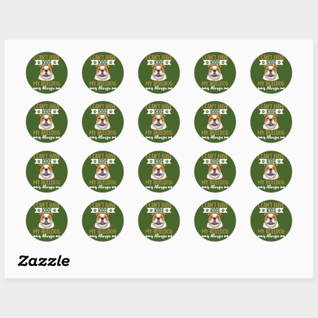 Sticker Rond Vêtements De Chien À Chien Pour Hommes Et Femmes A (Feuille)