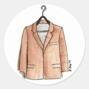 Sticker Rond Vêtements de mode de la Menswear Veste de sport St