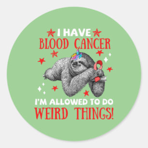 Sticker Rond vêtements de sensibilisation au cancer du sang big