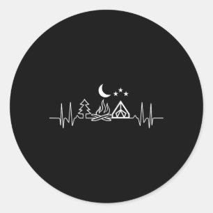 Sticker Rond Vêtements Et Accessoires De Cadeaux De Camping Gén