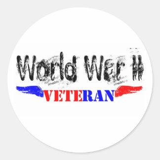 Sticker Rond vétéran de 2ème guerre mondiale