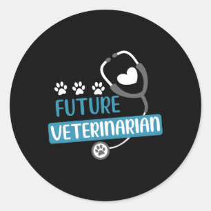 Sticker Rond Vétérinaire futur Vétérinaire Kit Vétérinaire