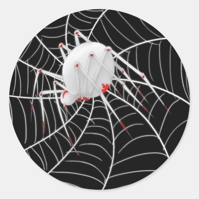 Sticker Rond Veuve blanche (Devant)