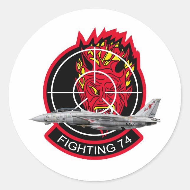 Sticker Rond VF-74 Be-Devilers (Devant)