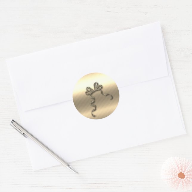 Sticker Rond Vibe Gold Holidays (Enveloppe)