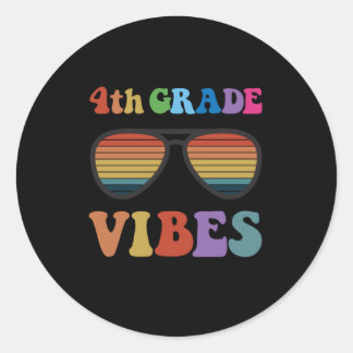 Sticker Rond Vibes de 4e année