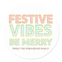 Vibes Festives Colorées Modernes Soyez Joyeux Bran