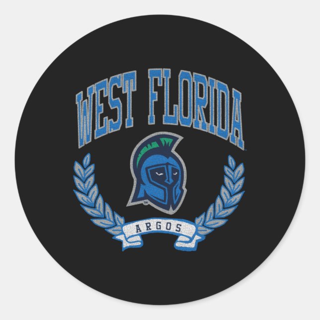 Sticker Rond Victoire des Argonauts de Floride de l'Ouest (Devant)