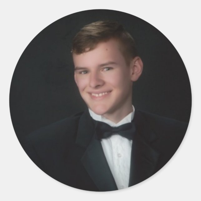 Sticker Rond Victor Jones Portrait senior pour 2015 (Devant)