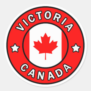 Sticker Rond Victoria Canada