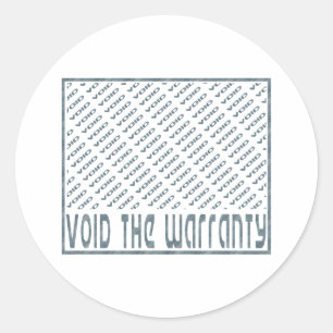 Sticker Rond Videz la garantie