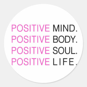 Sticker Rond Vie d'âme corporelle positive