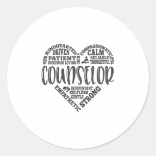Sticker Rond Vie du conseiller, conseiller scolaire