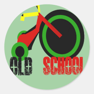 Sticker Rond Vieille École