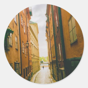 Sticker Rond Vieille ville historique, Gamla Stan, Stockholm, S