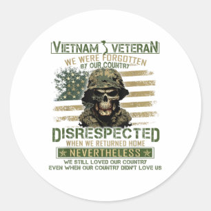 Sticker Rond Vietnam Vétérinaire Oublié Par Notre Pays, Vietnam