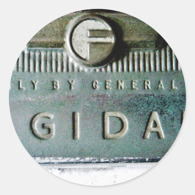 Sticker Rond Vieux frigidaire (Devant)