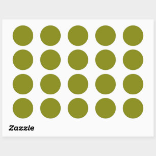 Sticker Rond Vigne de raisin massif vert