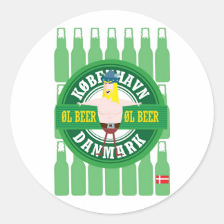 Sticker Rond Viking