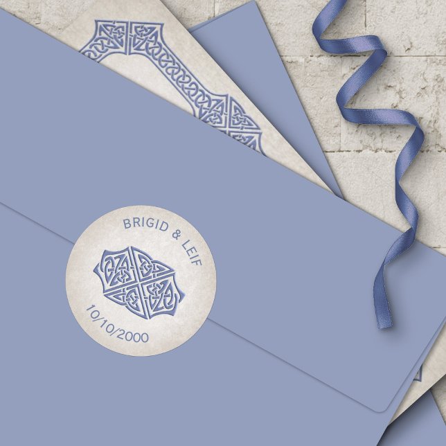 Sticker Rond Viking Celtic Gamer Mariage (Créateur téléchargé)