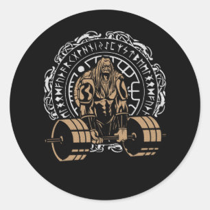 Sticker Rond Viking Gym