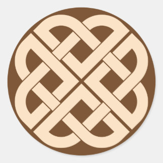 Sticker Rond viking knot