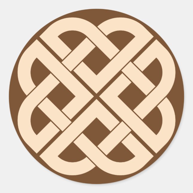 Sticker Rond viking knot (Devant)