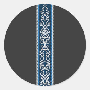 Sticker Rond Viking pattern