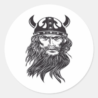 STICKER ROND VIKINGS
