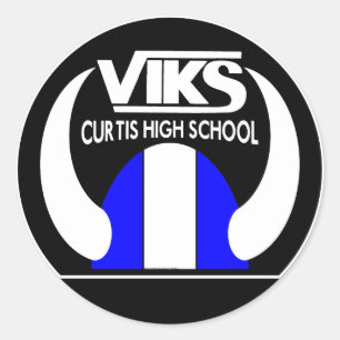 Sticker Rond VIKS - Lycée de Curtis