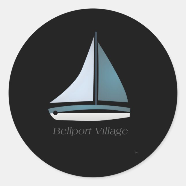 Sticker Rond Village de Bellport (Devant)