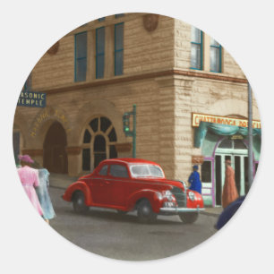 Sticker Rond Ville - Chattanooga, TN - 1943 - Le Temple maçonni