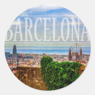 Sticker Rond Ville de Barcelone