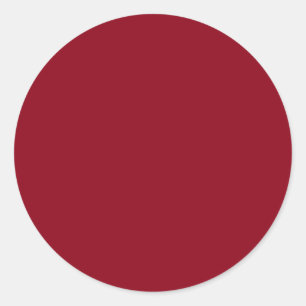 Sticker Rond Vin Bourgogne Rouge foncé Couleur uniquement pers