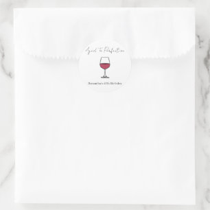 Sticker Rond Vin de la perfection 60e anniversaire