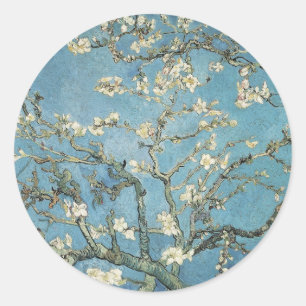 Sticker Rond Vincent van Gogh   Branches d'amande en fleurs, 18