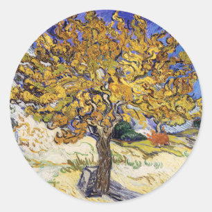 Sticker Rond Vincent van Gogh - Le Mulberry Tree