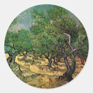 Sticker Rond Vincent van Gogh - Olive Grove
