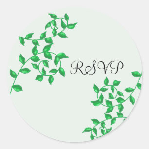 Sticker Rond Vins verts doux RSVP