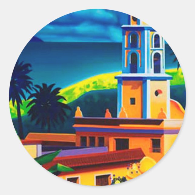 Sticker Rond Vintage Cuba (Devant)