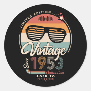 Sticker Rond Vintage depuis 1953