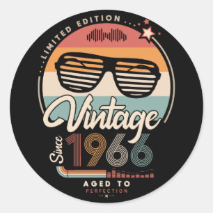 Sticker Rond Vintage depuis 1966
